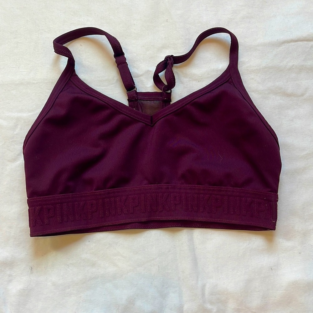 PINK sports bra, size XS